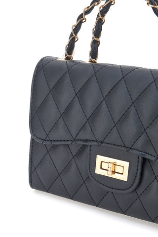 Borsa nera trapuntata con manico PRIMA RIGA SPA TALIA