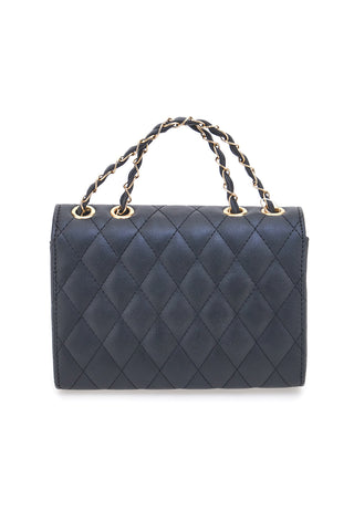 Borsa nera trapuntata con manico PRIMA RIGA SPA TALIA