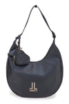 Borsa hobo nera con portamonete a cuore Lancetti LL25W-100-3