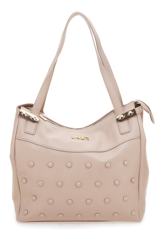 Lancetti LL25W-101-3 Einkaufstasche in Puderrosa mit runden Nieten