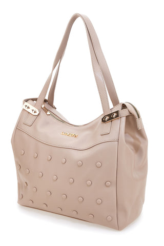 Lancetti LL25W-101-3 Einkaufstasche in Puderrosa mit runden Nieten