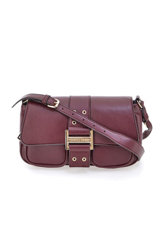 Borsa a tracolla bordeaux con tasche frontali Guido Vietri K30,365,B016