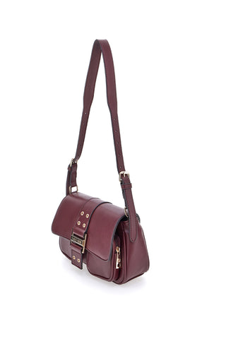Borsa a tracolla bordeaux con tasche frontali Guido Vietri K30,365,B016