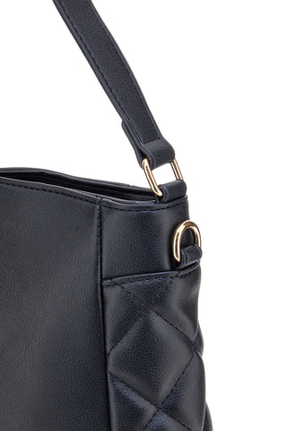 Borsa nera con dettagli trapuntati Guido Vietri K30,369,B015