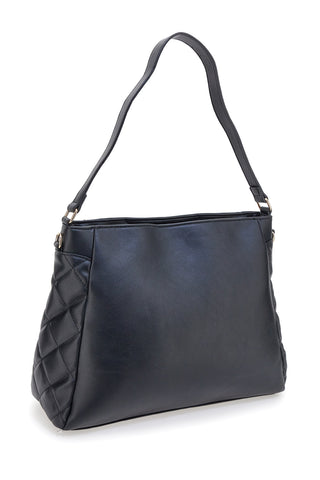 Borsa nera con dettagli trapuntati Guido Vietri K30,369,B015