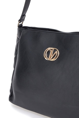 Borsa nera con dettagli trapuntati Guido Vietri K30,369,B015