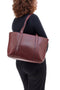 Borsa shopping bordò con tasche interne Cotton Belt K19,040,009
