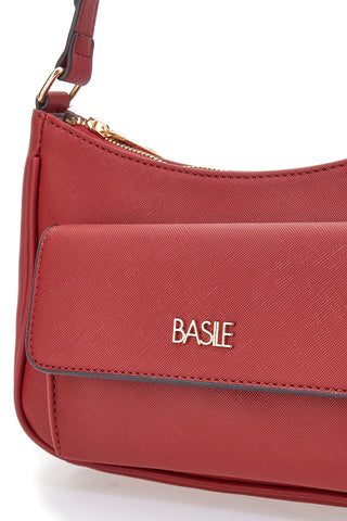 Basile Class BA11950ESAF Rote Schultertasche mit Vordertasche