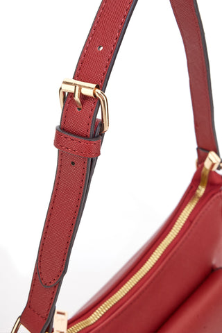 Basile Class BA11950ESAF Rote Schultertasche mit Vordertasche