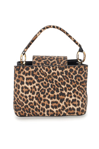 Borsa animalier con manico ad anelli Basile BA1272N-MAC
