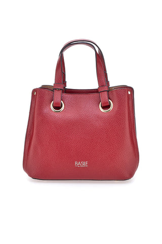 Basile BA1311DOLL Burgunderrote Tasche mit Doppelgriff und Schultergurt