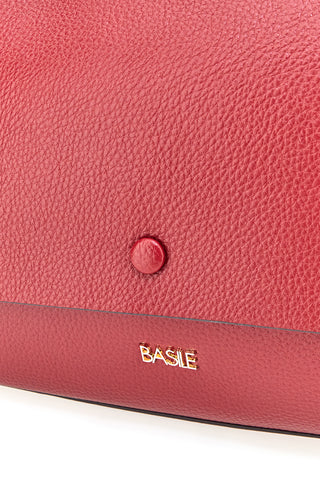 Burgunder Handtasche mit Schultergurt und Innentaschen Basile CLASS BA1275DOLL