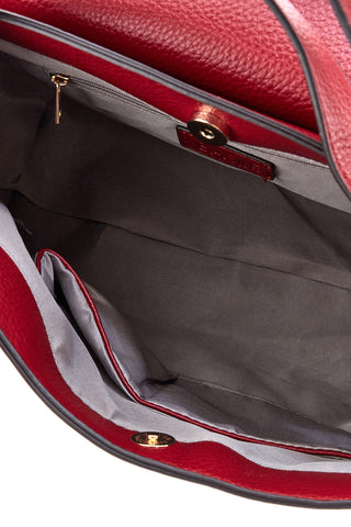 Burgunder Handtasche mit Schultergurt und Innentaschen Basile CLASS BA1275DOLL