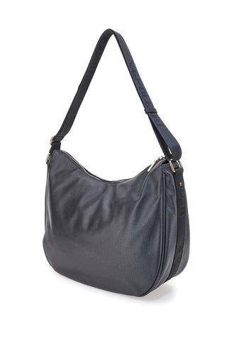 Borsa nera con charm e zip dorate Naj-Oleari 61329/BOBA13