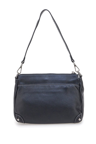 Schwarze Tasche mit kurzem Henkel und Schulterriemen, inklusive First Lady SL 18852