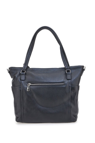 Schwarze Shoppertasche mit Henkeln und Schultergurt, inklusive First Lady SL 8251