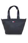 Borsa shopper mini nera in tessuto con manici logati Tommy Jeans Daily Mini Tote