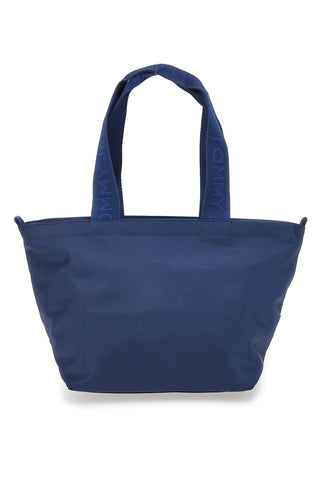 Borsa shopper mini blu in tessuto con manici logati Tommy Jeans Daily Mini Tote