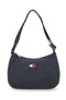 Borsa a spalla nera in tessuto con logo Tommy Jeans Shoulder Bag