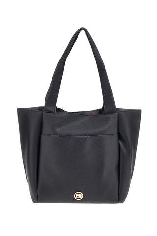 Borsa nera con patta e manici Prima riga BAGPITT002-B