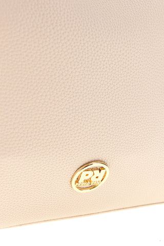 Beige Tasche mit Klappe und Griffen Prima riga BAGPITT002-B