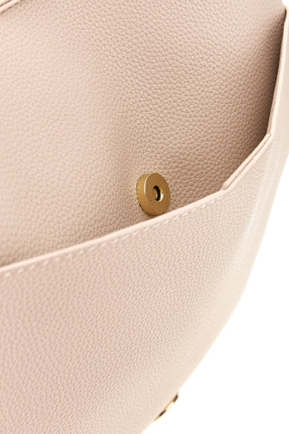 Beige Tasche mit Klappe und Griffen Prima riga BAGPITT002-B