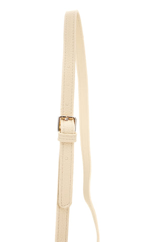 Cremefarbene Tasche mit Schulterriemen Prima riga BAGPITT003-B