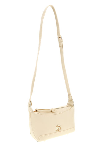 Cremefarbene Tasche mit Schulterriemen Prima riga BAGPITT003-B