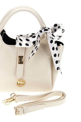 Beige Tasche mit Schal Prima riga BAGPITT005-B