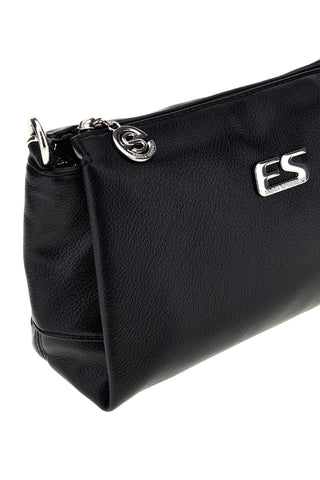 Borsa nera a tracolla compatta Emma spagnesi PU1461
