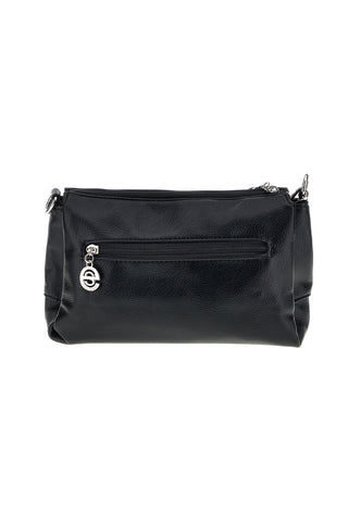 Borsa nera a tracolla compatta Emma spagnesi PU1461