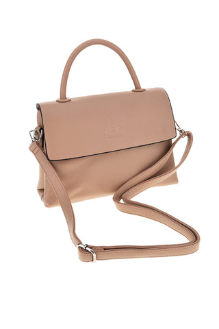Borsa nude a mano con tracolla Emma spagnesi PU8901