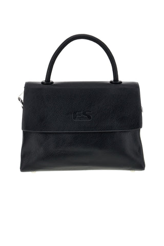 Schwarze Handtasche mit Schulterriemen Emma spagnesi PU8901