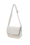Beige Umhängetasche mit Überschlag und Magnetverschluss Emma spagnesi PU1096