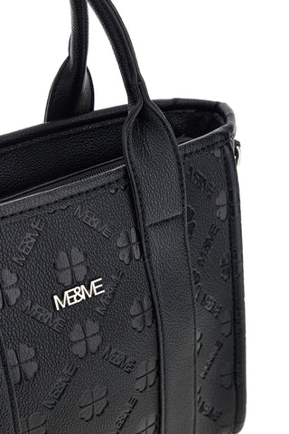 Schwarze Handtasche mit Schulterriemen Me & me 20511
