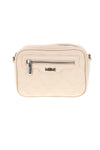 Borsa beige a tracolla con zip Me & me 20447
