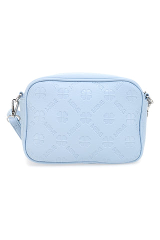 Blaue Umhängetasche mit Reißverschlussfach Me & me 20447