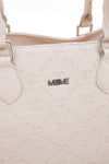 Beige Handtasche mit abnehmbarem Schulterriemen Me & me 20499