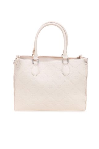 Beige Handtasche mit abnehmbarem Schulterriemen Me & me 20499