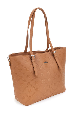 Shopper-Tasche aus Leder mit verstellbarem Schulterriemen Me & me 2617