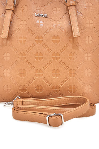 Shopper-Tasche aus Leder mit verstellbarem Schulterriemen Me & me 2617