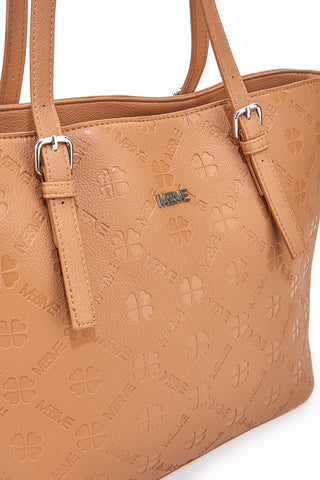 Shopper-Tasche aus Leder mit verstellbarem Schulterriemen Me & me 2617