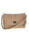 Borsa a spalla beige con pattina e pochette Me & Me E4728B