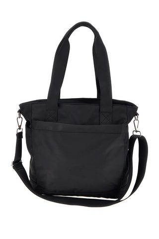 Schwarze Tasche mit Schulterriemen und Griffen Me & me 2331