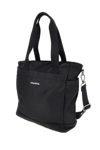 Schwarze Tasche mit Schulterriemen und Griffen Me & me 2331