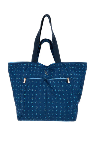 Schicke blaue Tasche mit Griffen Naj-oleari 61476/MIAP2