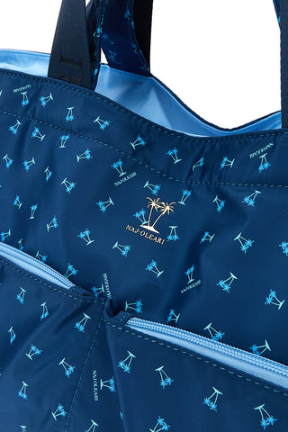 Schicke blaue Tasche mit Griffen Naj-oleari 61476/MIAP2