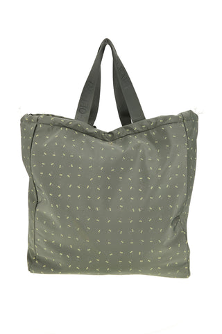 Grün gemusterte Strandtasche, die sich in einen Rucksack verwandeln lässt Naj-oleari 61988/MIAP2