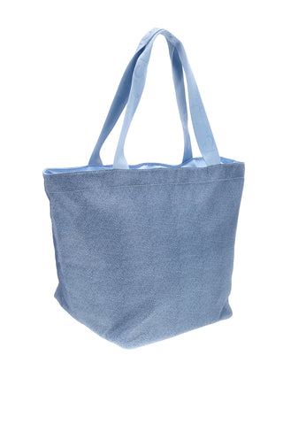 Hellblaue Strandtasche mit Reißverschluss Renato Balestra 61099/MIAB3