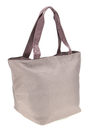 Rosa-beige Strandtasche mit Reißverschluss Renato Balestra 61099/MIAB3